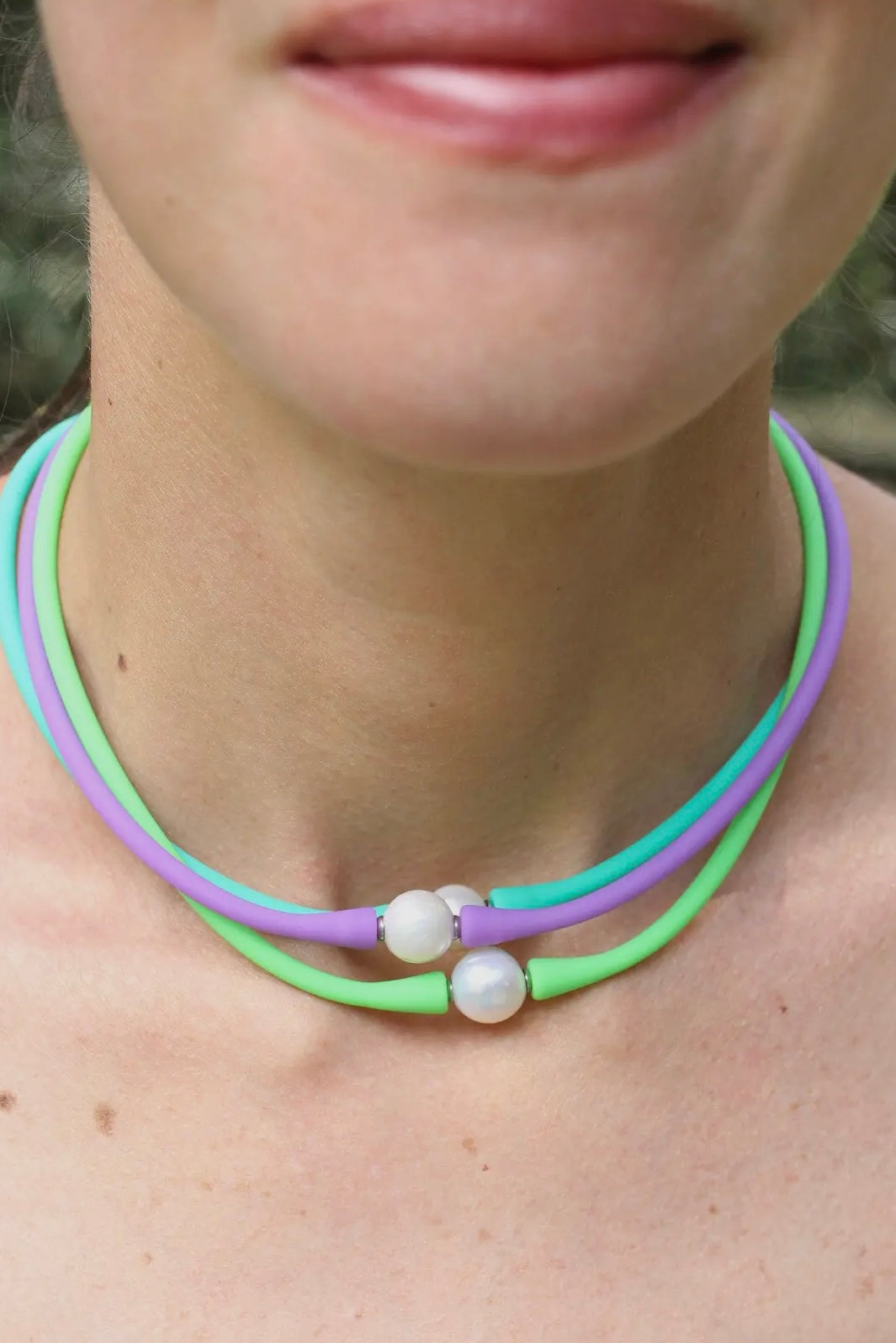 Janey Pearl Silicone Necklace