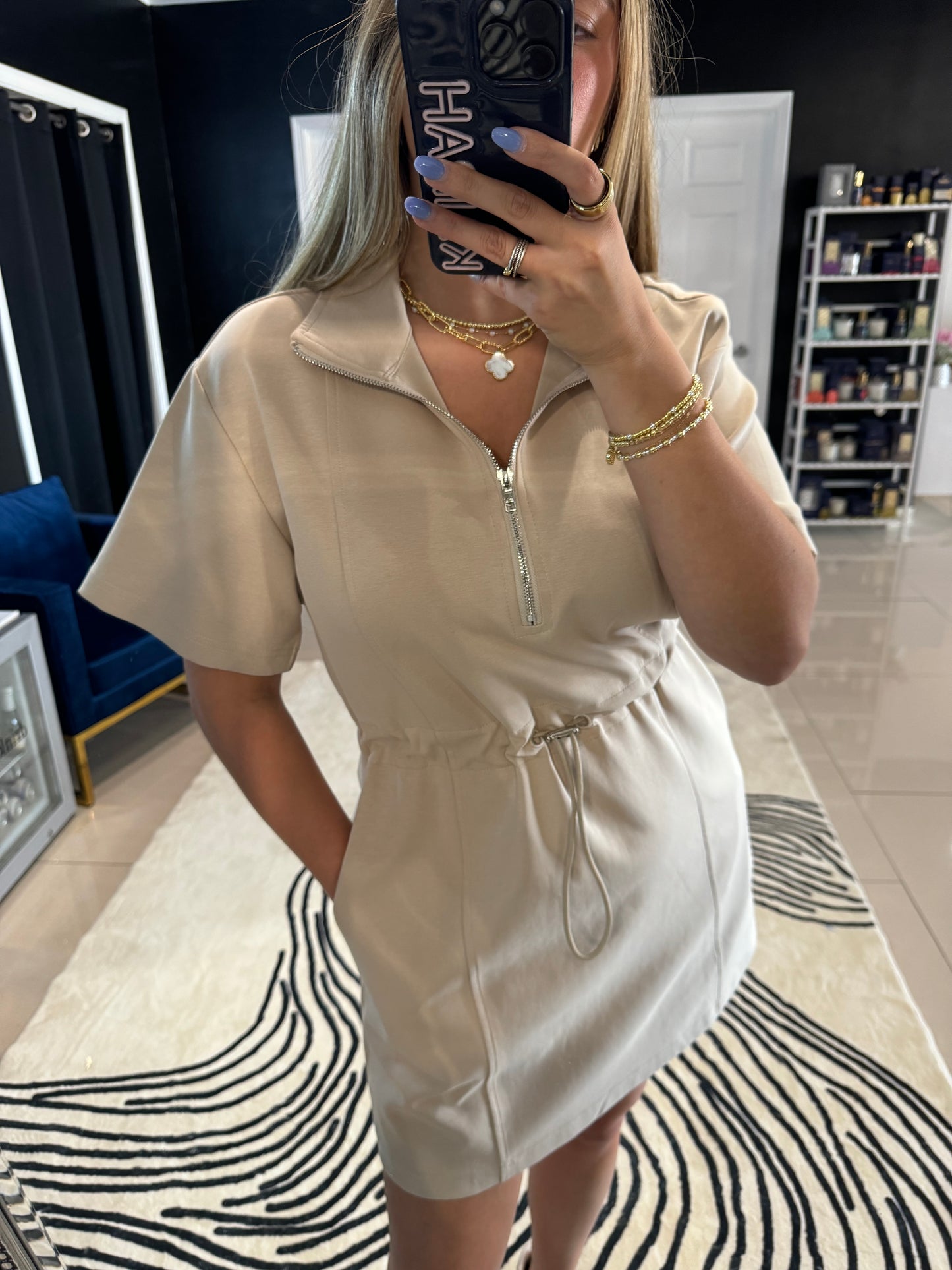 Ellie Drawstring Dress