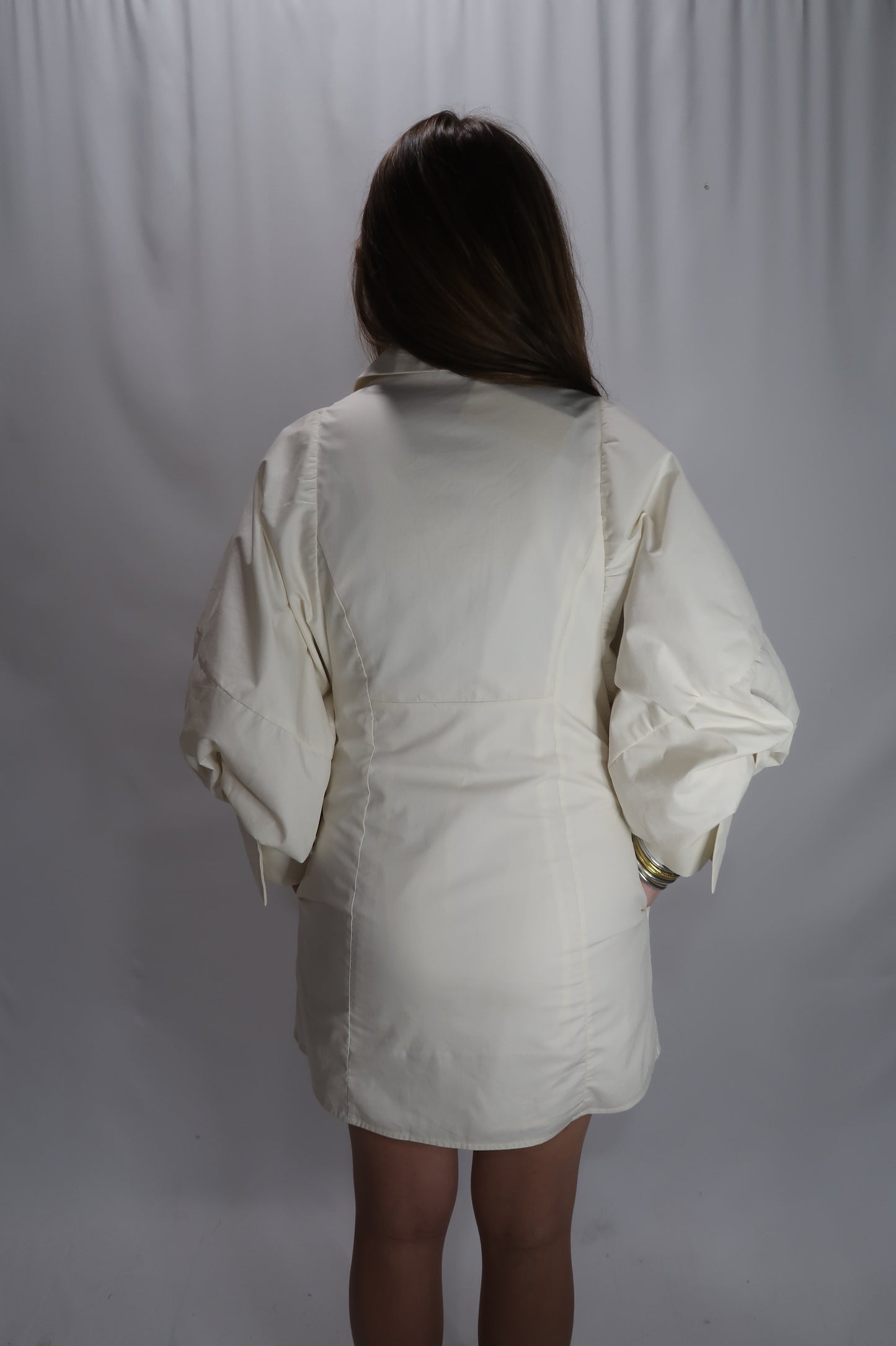 Eleanor Cinch Dress - Ecru