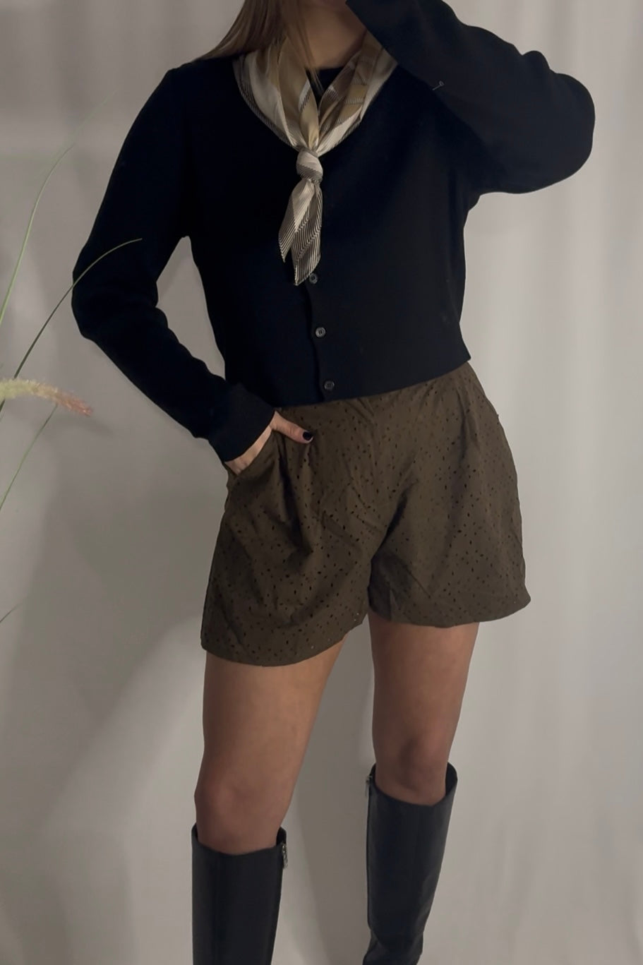 Esme Chocolate Suede Shorts