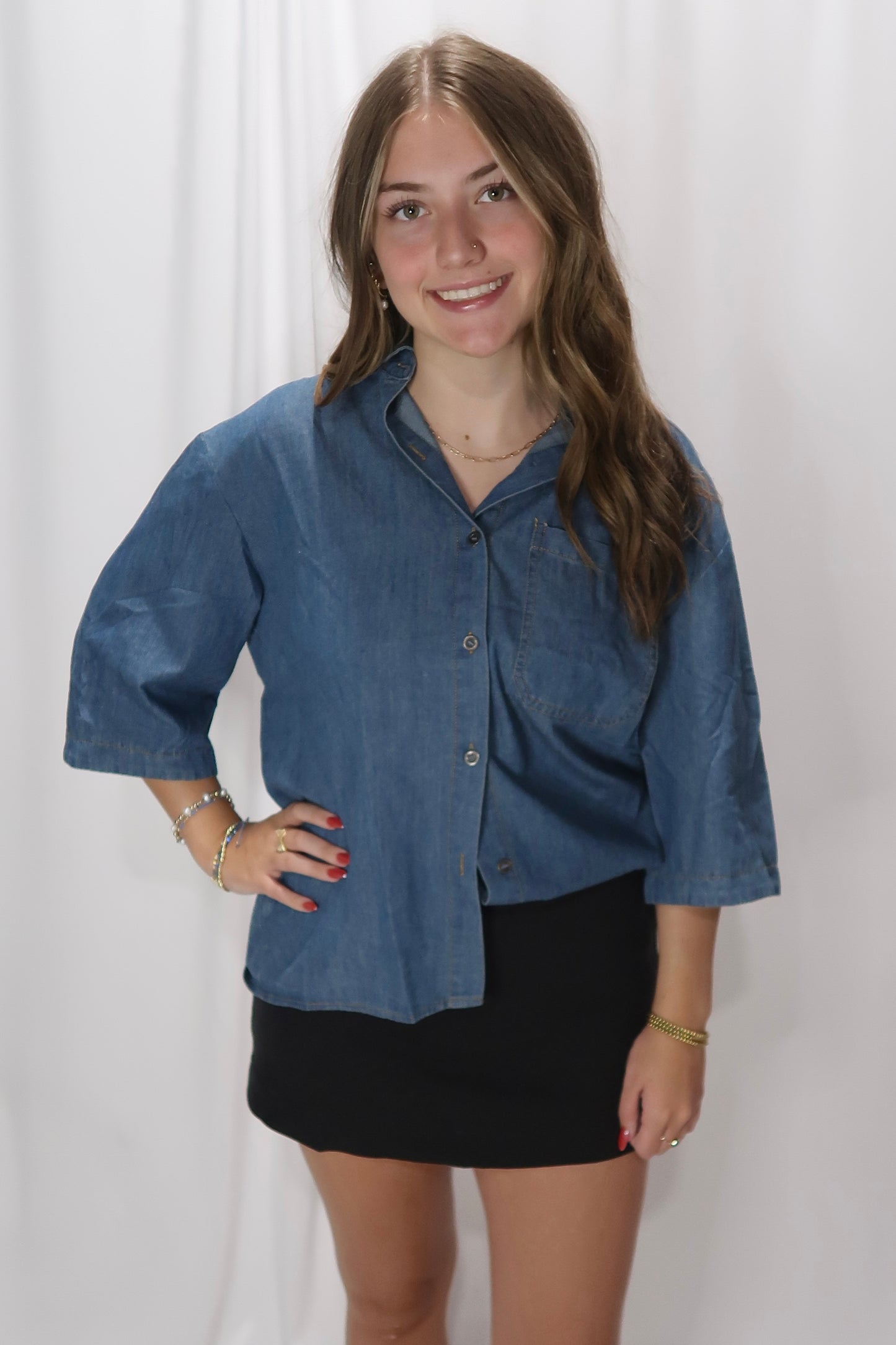 True Blues Denim Top