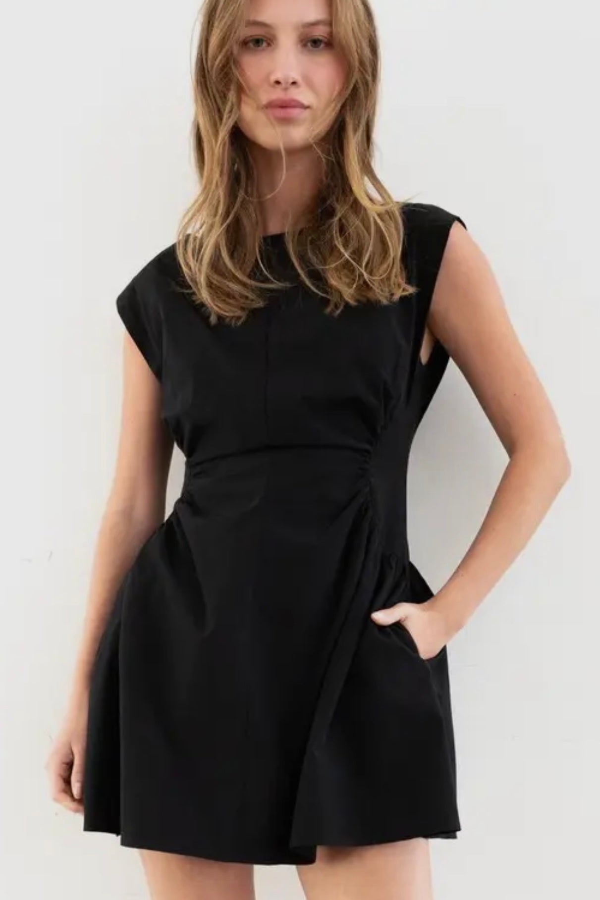 Gia Cinch Dress - Black