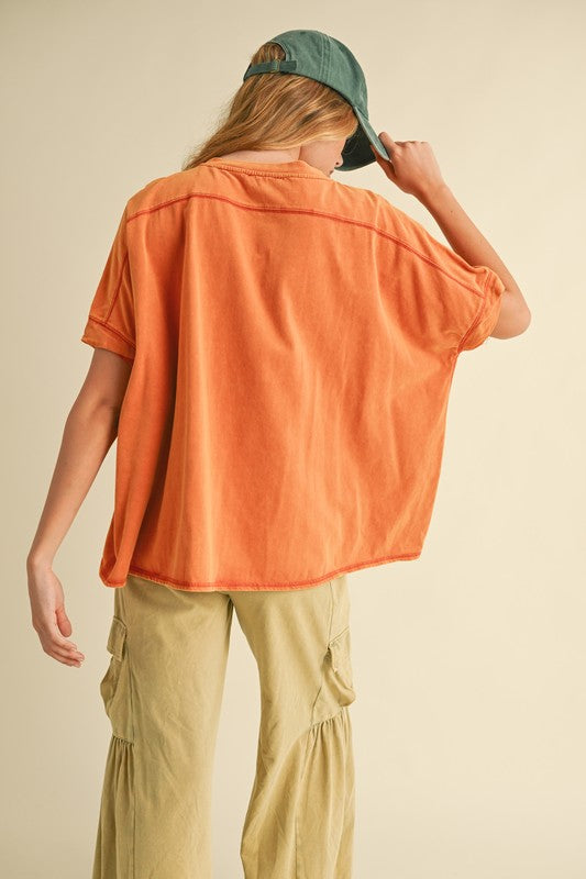 Oversized Tee - Orange