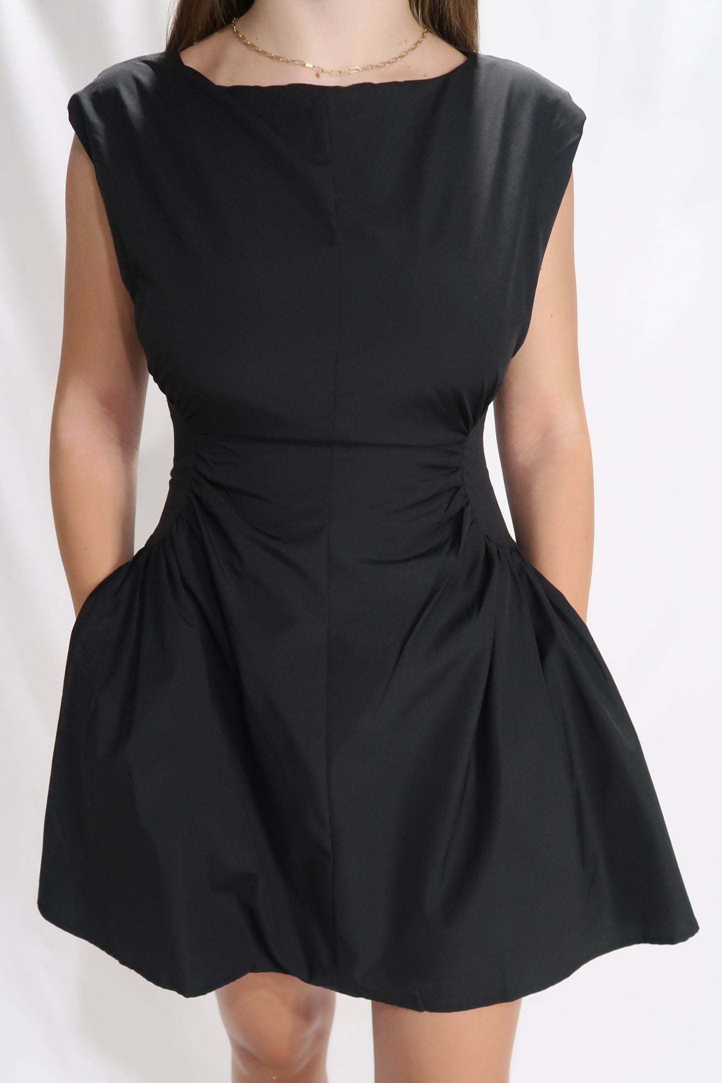 Gia Cinch Dress - Black
