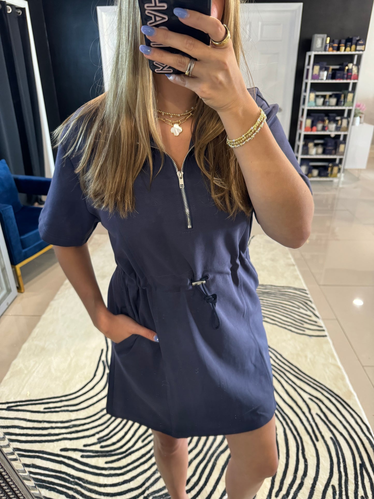 Ellie Drawstring Dress