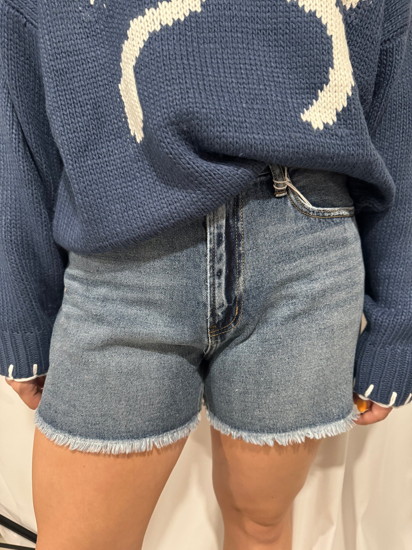 High Rise Mom Short