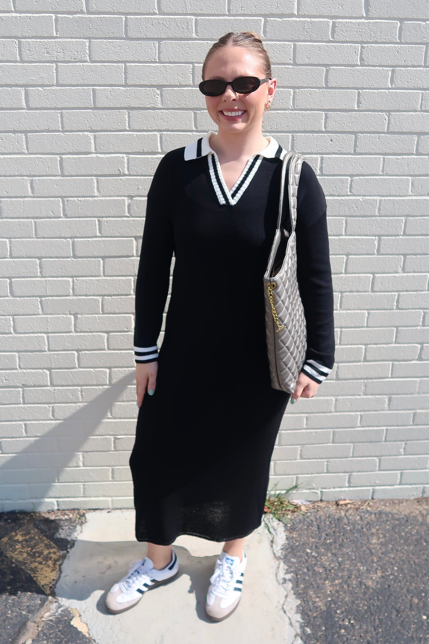 Faye Sweater Dress - Black