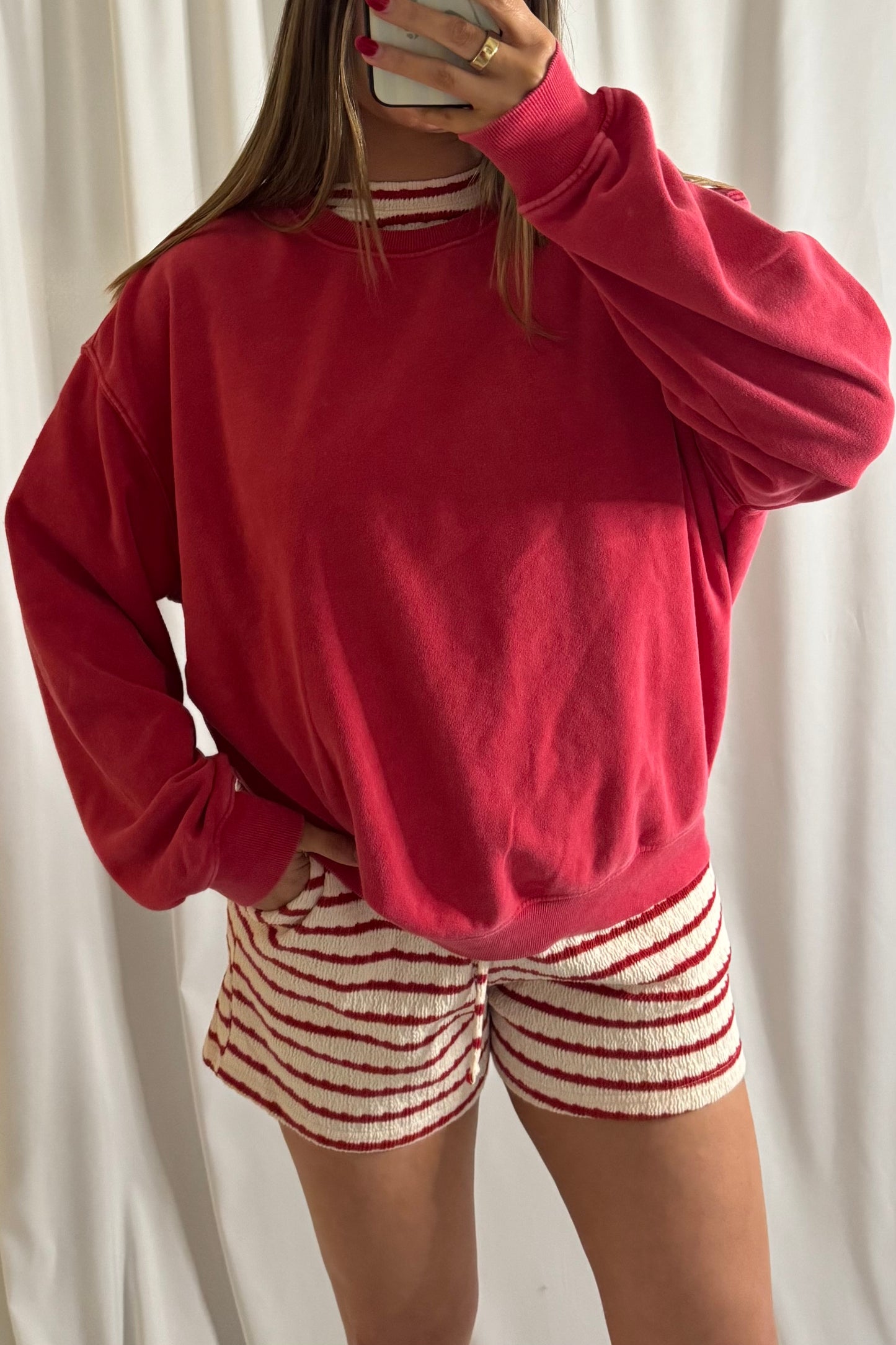 The Stevie Sweatshirt - Red