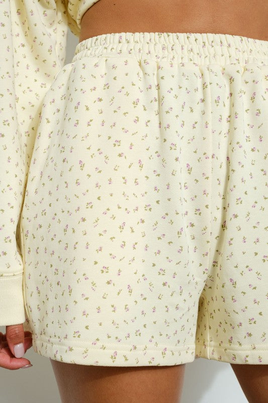 Ditsy Floral Sweat Short
