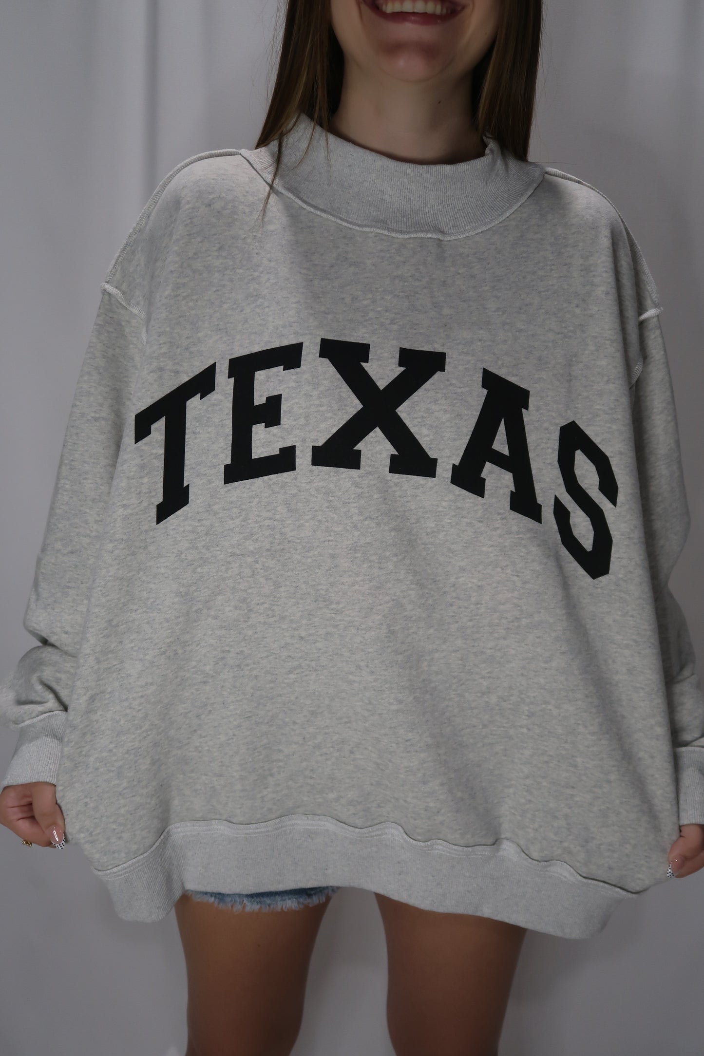 Texas Reversible Mock Neck Sweatshirt