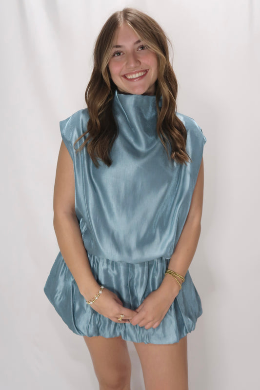 Sea Blue Blouse