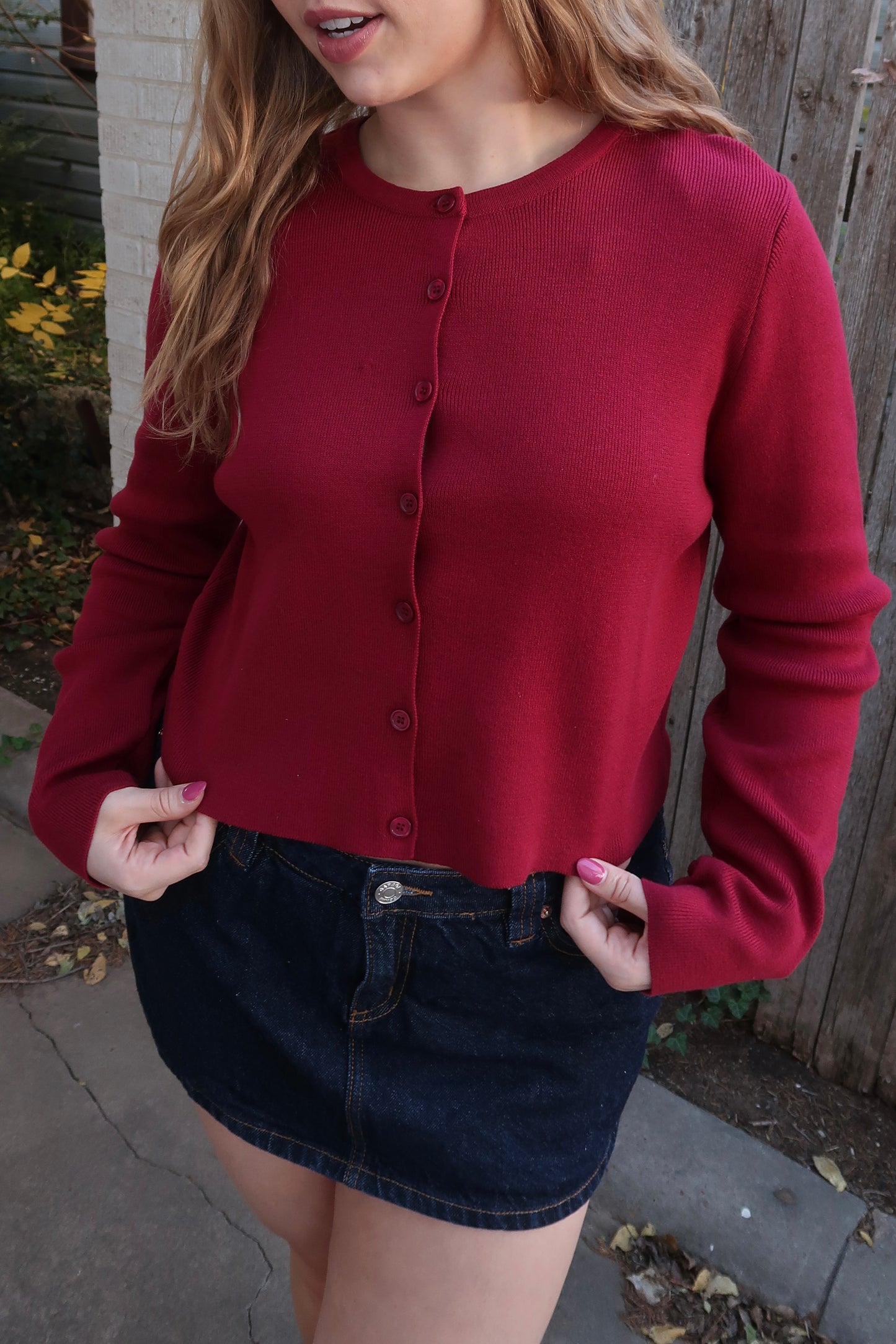 Emmys Cardigan - Cabernet