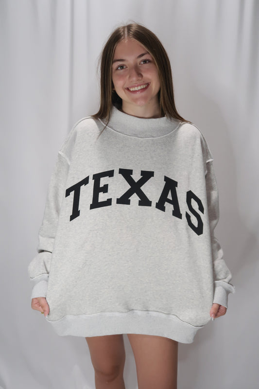 Texas Reversible Mock Neck Sweatshirt