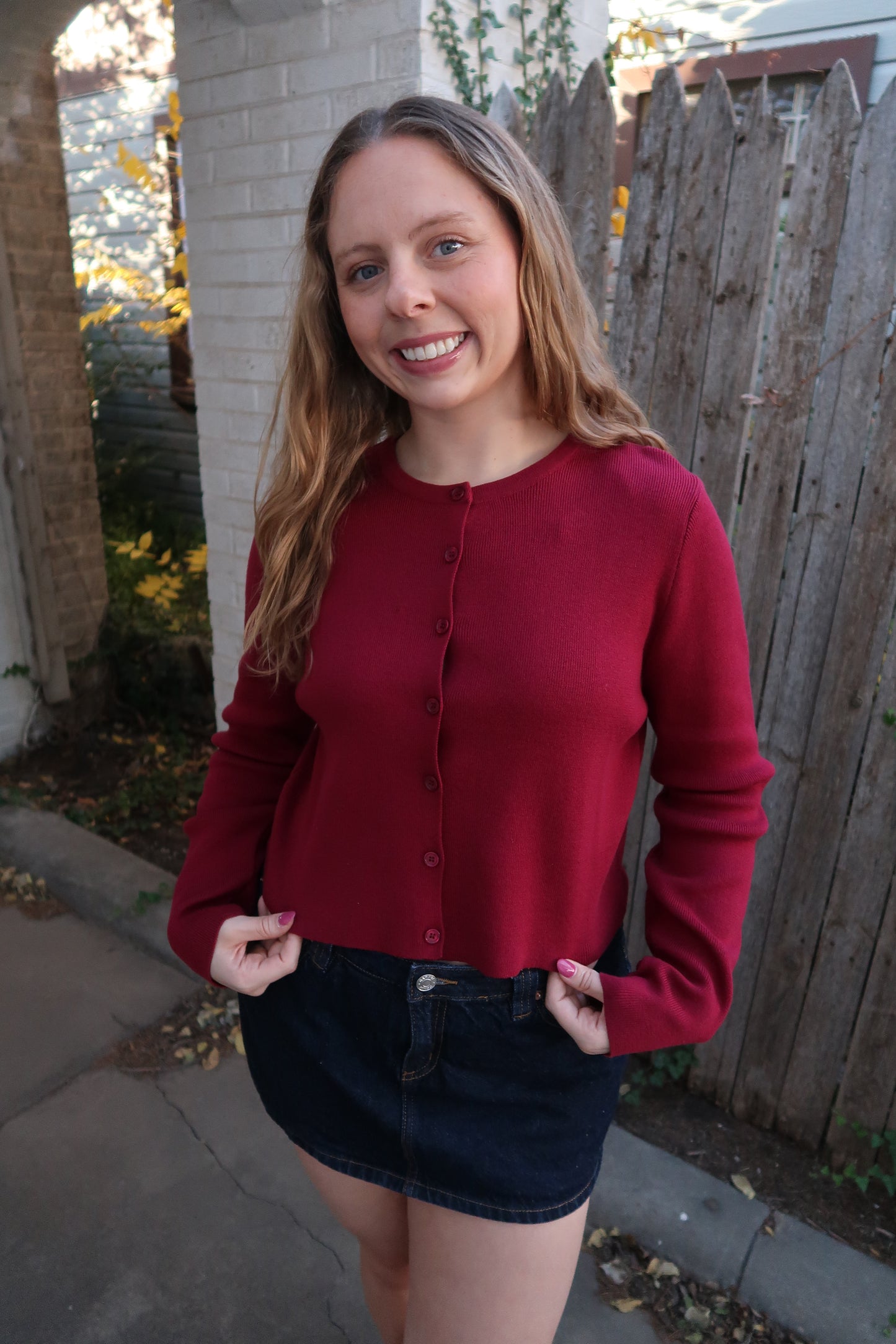 Emmys Cardigan - Cabernet