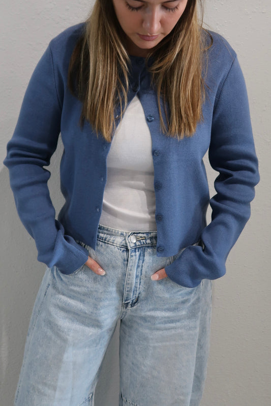 Emmys Cardigan - Dusty Blue