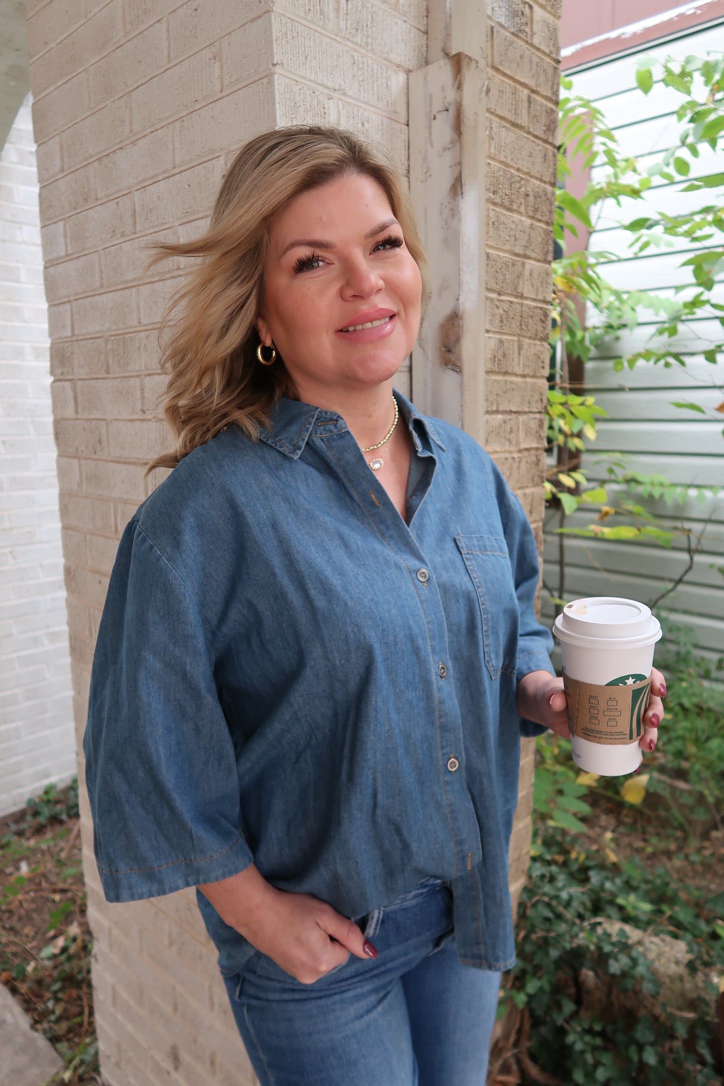 True Blues Denim Top