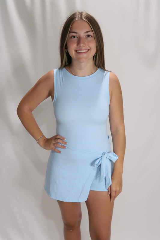 Blue Breeze - Wrap Dress