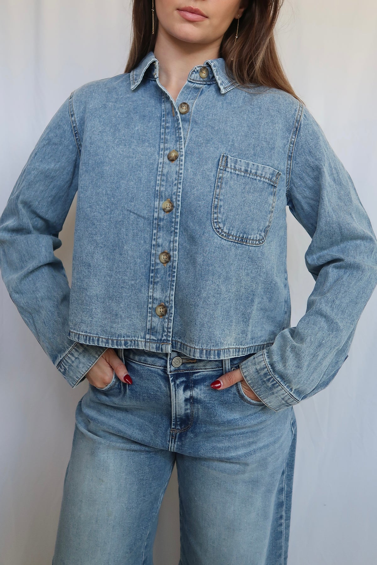 Scottie Denim Top