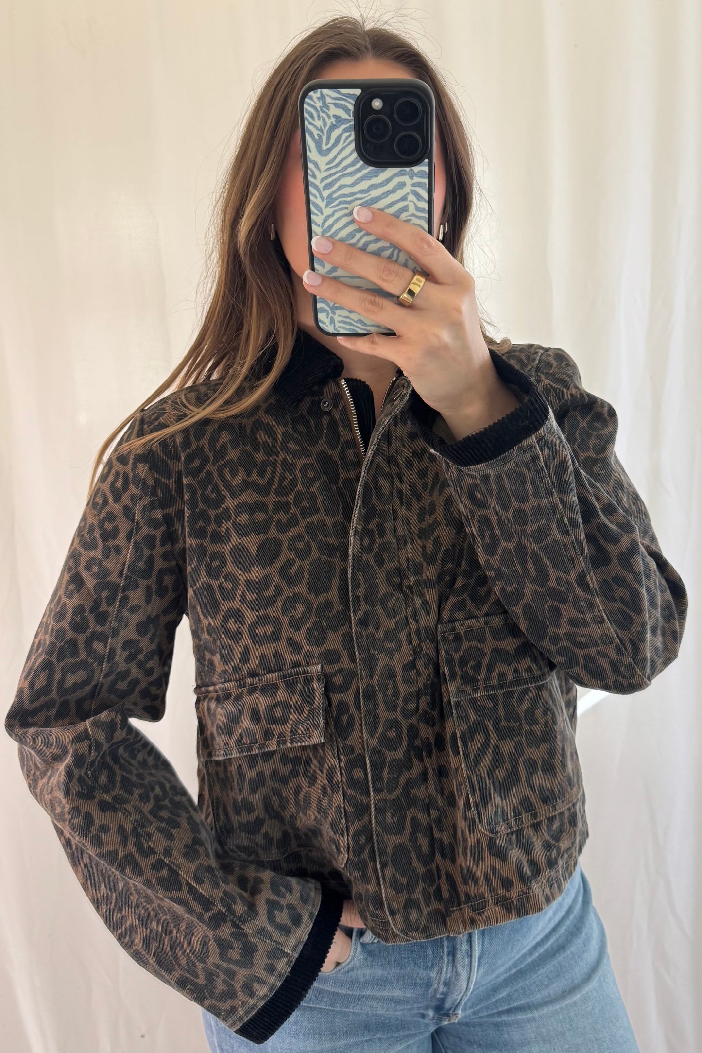 Arie Leopard Coat