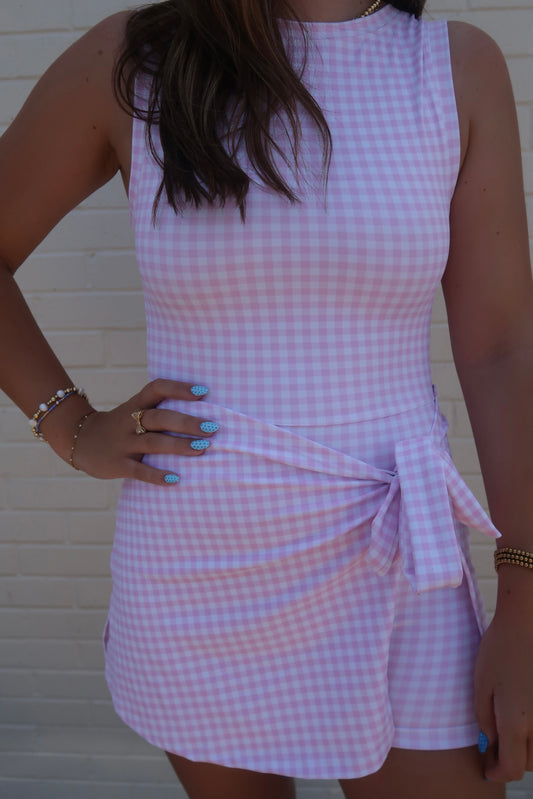 Strawberry Sprint - Wrap Dress